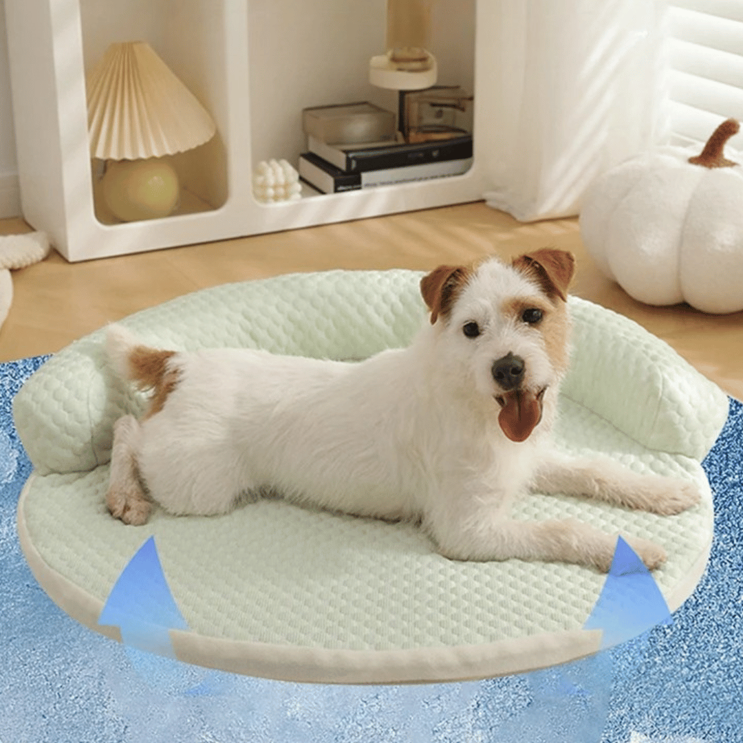 Δροσερός Στρογγυλός Χαλί – Με Υψωμένη Ζώνη Ξεκούρασης