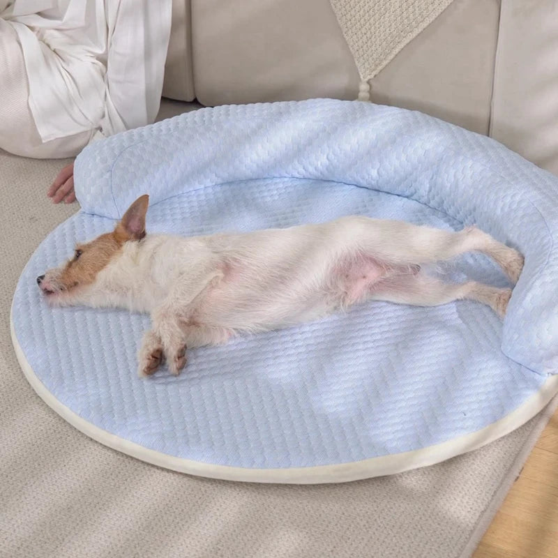 Δροσερός Στρογγυλός Χαλί – Με Υψωμένη Ζώνη Ξεκούρασης