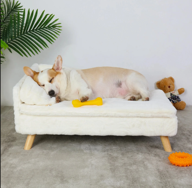 Sofá Para Animales — Diseño De Esquina Elevado