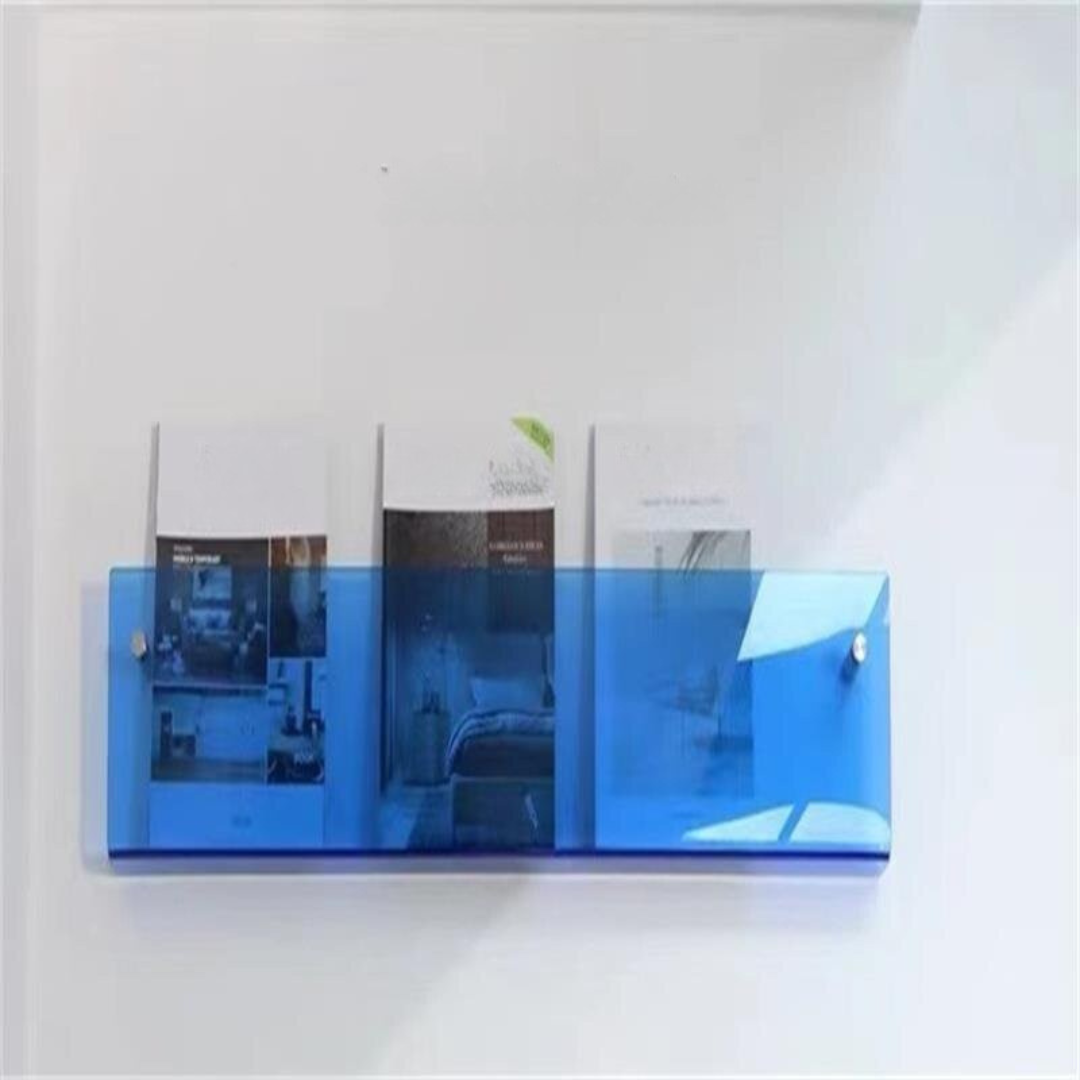 Przezroczysta Półka Ścienna na Czasopisma – Stylowy i Nowoczesny Design