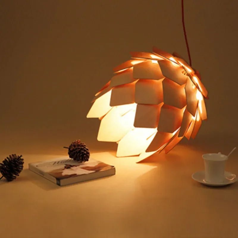 Luminária Suspensa Escultural – Design Inspirado Na Natureza