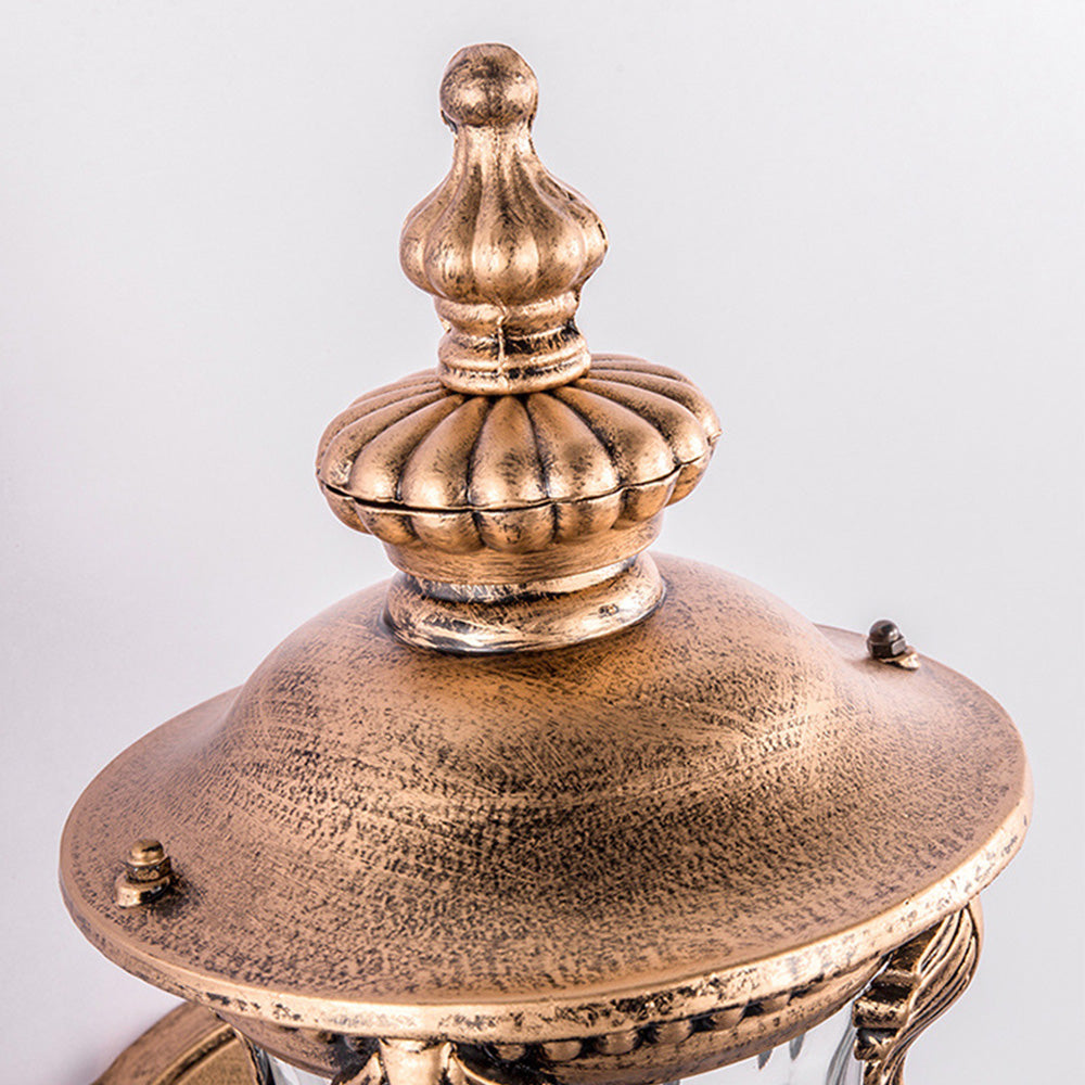 Vintage Vegglampe i Glass – Retro Stil og Utendørs Motstand