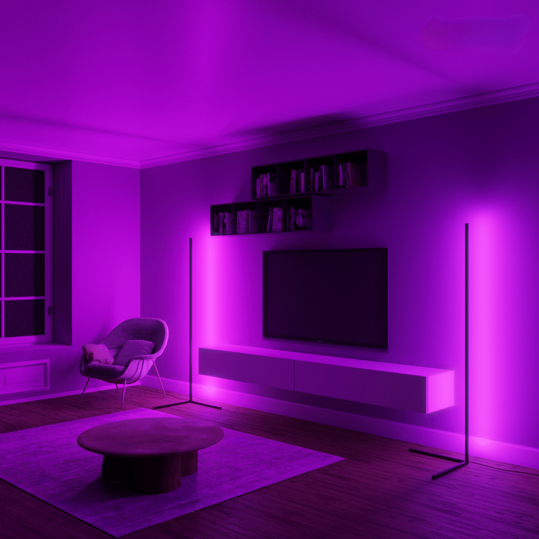 Stemningslampe i hjørnet - Éclat Multicolore & Atmosphère Moderne