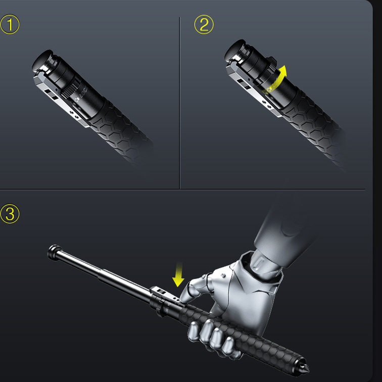 Opvouwbare Wandelsstok – Verlichting En Stabiliteit