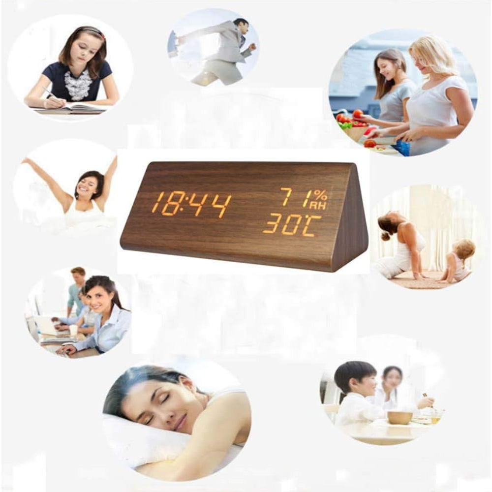 Ceas LED cu Comandă Vocală – Design Modern și Funcționalitate Inteligentă