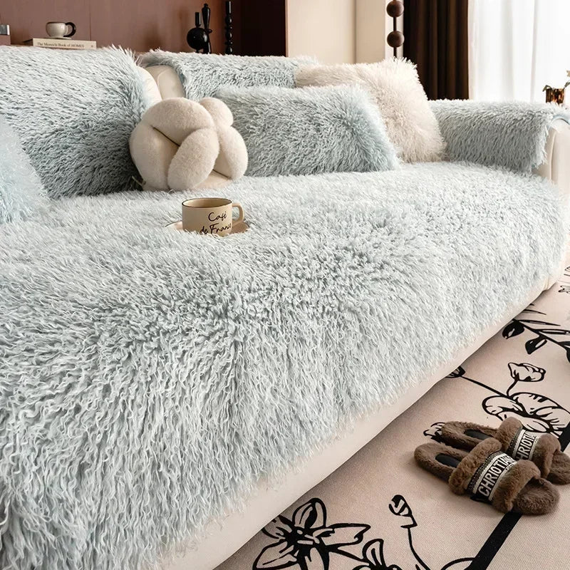 ソフトプラッシュソファカバー - 絶対的な快適さとエレガントなスタイル