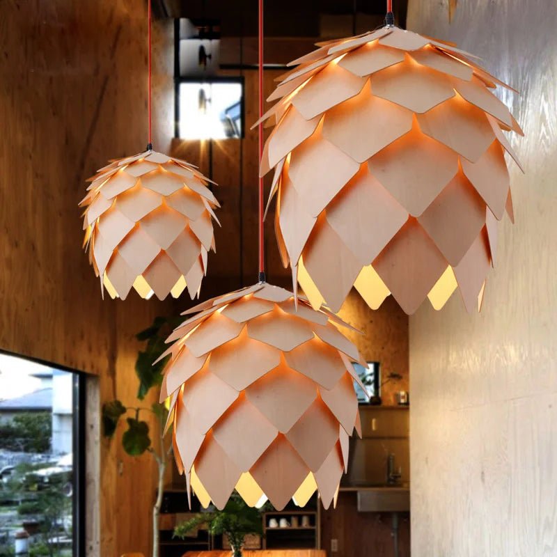 Luminária Suspensa Escultural – Design Inspirado Na Natureza