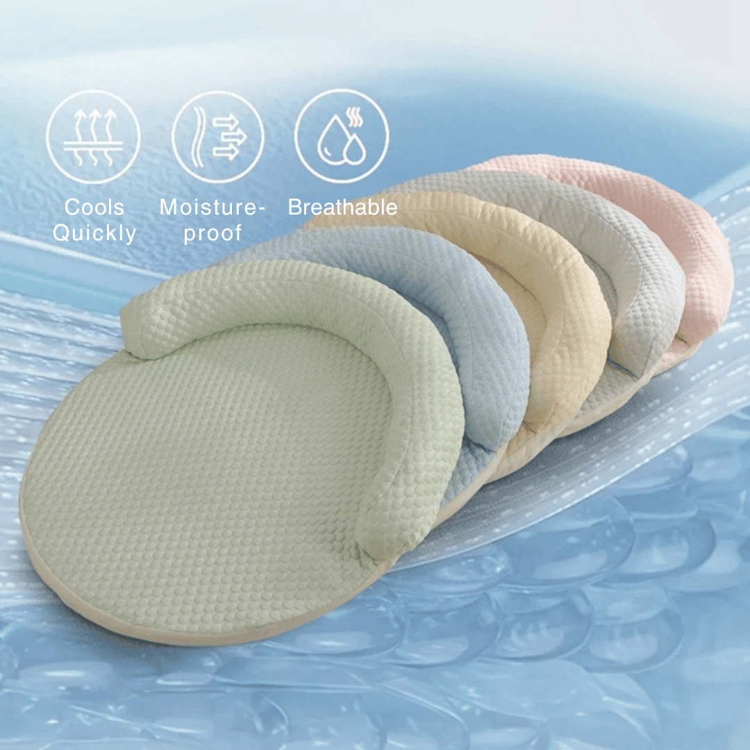 Δροσερός Στρογγυλός Χαλί – Με Υψωμένη Ζώνη Ξεκούρασης