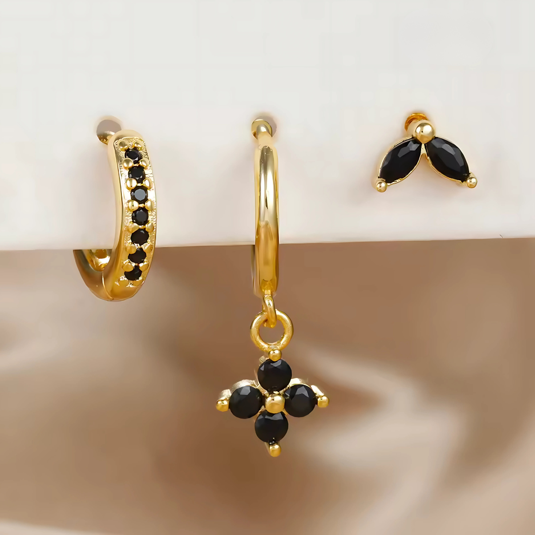 Conjunto de Argolas e Piercings – Versatilidade e Brilho Sutil