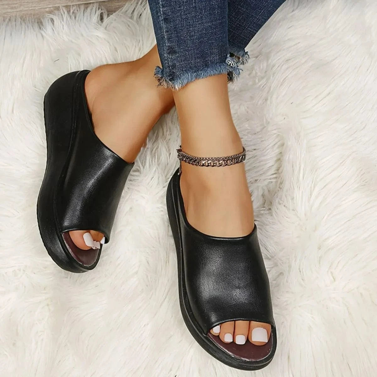 Platform Sandalen — Open Neus Elegant