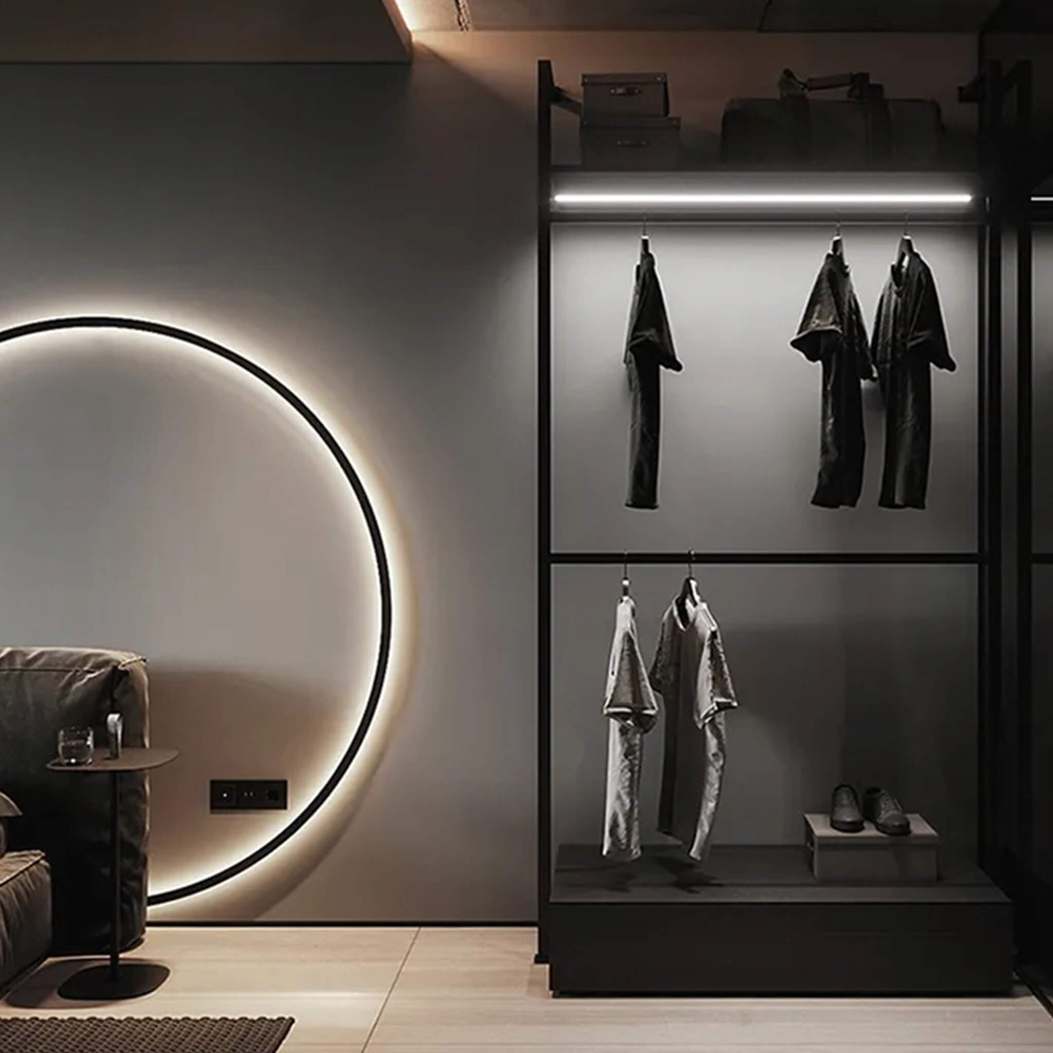 Vegglampe Halo – Eleganse og Modernitet