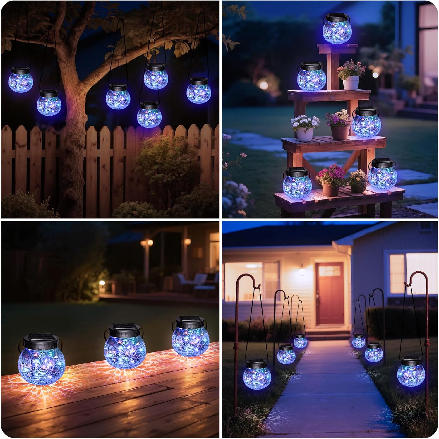 Hangende Zonne-lantaarn — Elegantie in Gebroken Glas