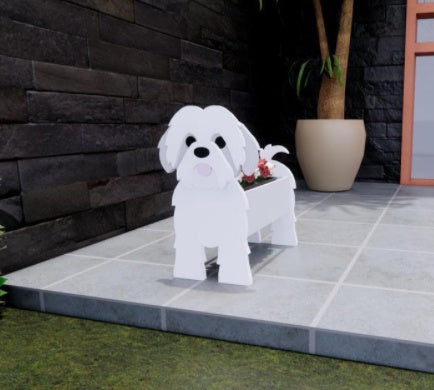 Eredeti Virágtartó — Kutya Formájú