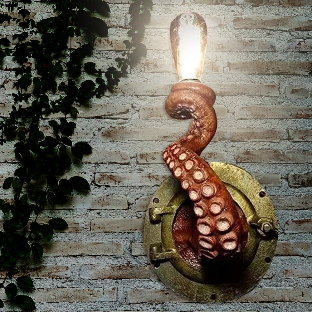 Illuminazione da Parete Originale – Design Tentacolo Ispirato al Mare