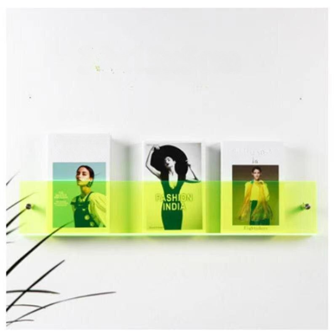 Przezroczysta Półka Ścienna na Czasopisma – Stylowy i Nowoczesny Design