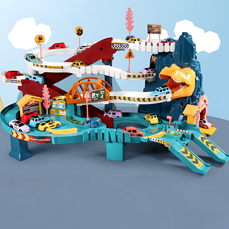 Piste De Course DinoRush — Amusement & Défi À Toute Vitesse