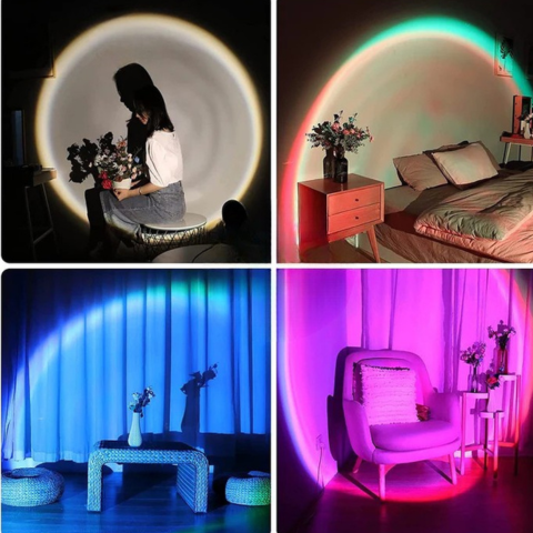 Intelligent Solnedgångslampa — Modern inredning och ljus välbefinnande