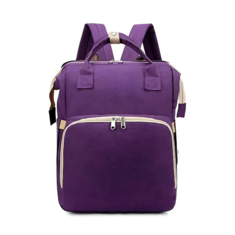 Rejserygsæk til baby - sammenklappelig seng og indbygget opbevaring