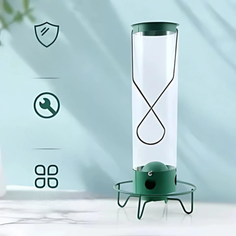 Comedero Para Aves Suspendido – Protección Anti-Rata Y Relleno Fácil