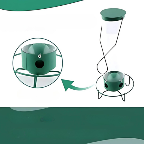 Comedero Para Aves Suspendido – Protección Anti-Rata Y Relleno Fácil