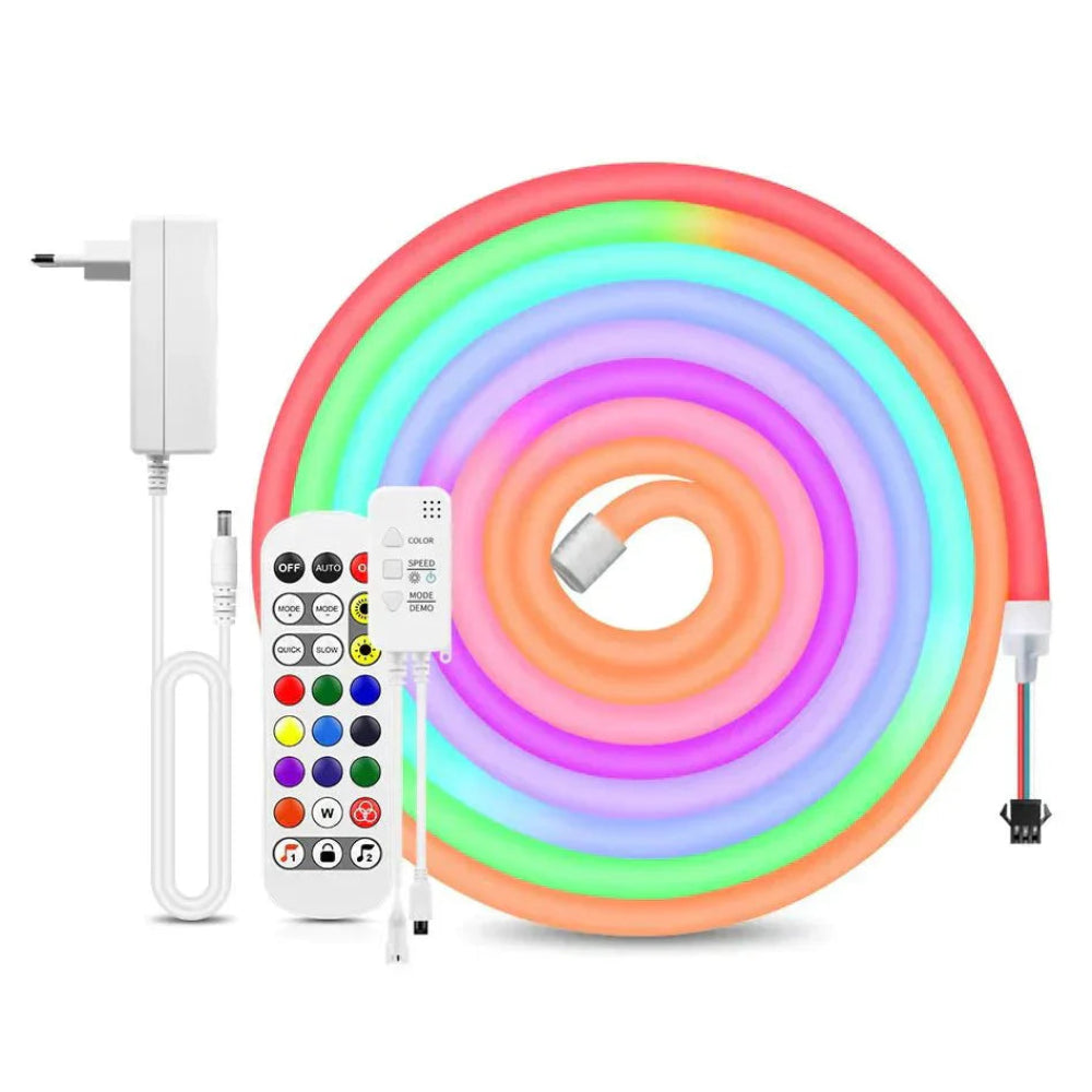 نيون مرن LED - تحكم سهل عبر تطبيق الهاتف المحمول