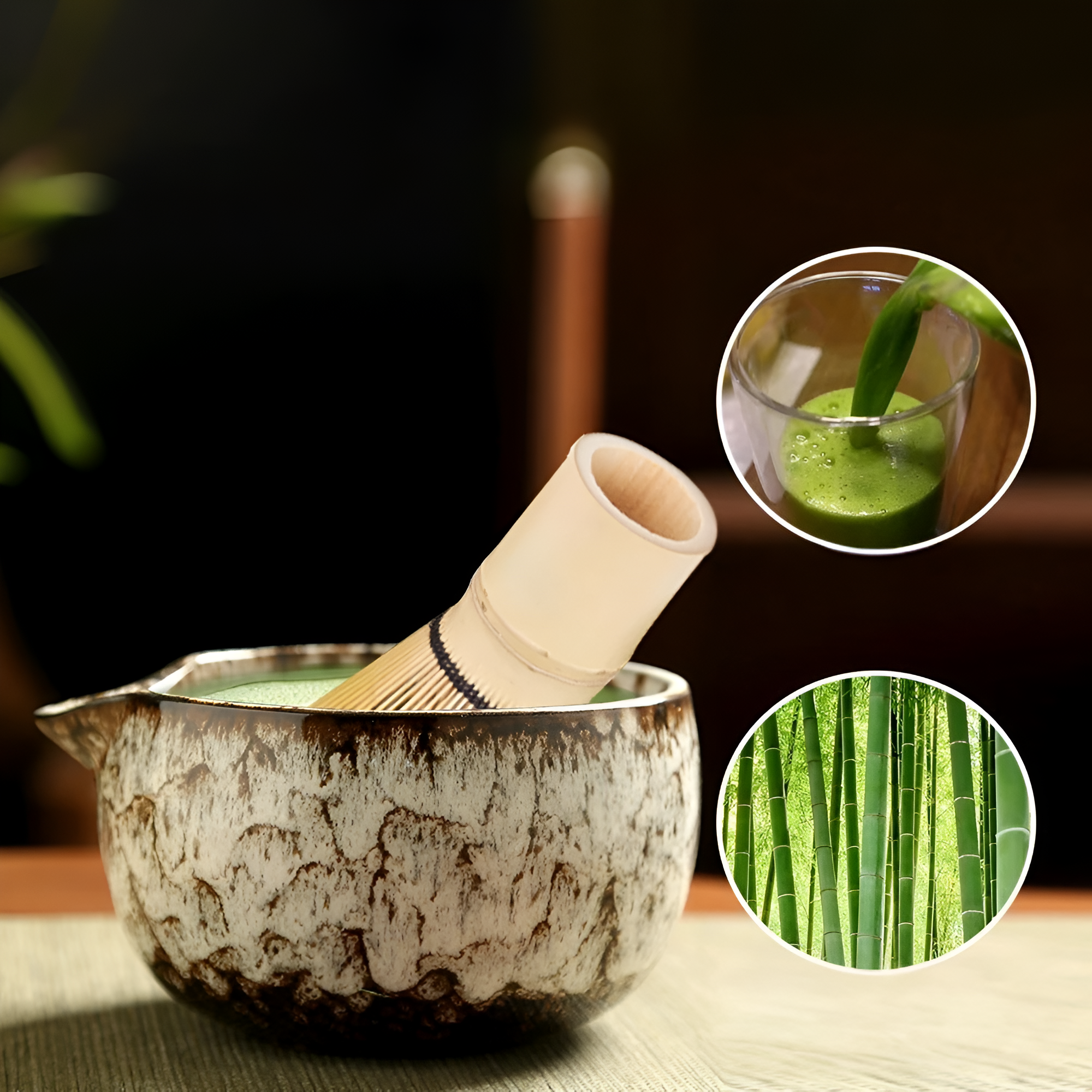 Set di preparazione Matcha 6 pezzi - Eleganza artigianale e gusto raffinato