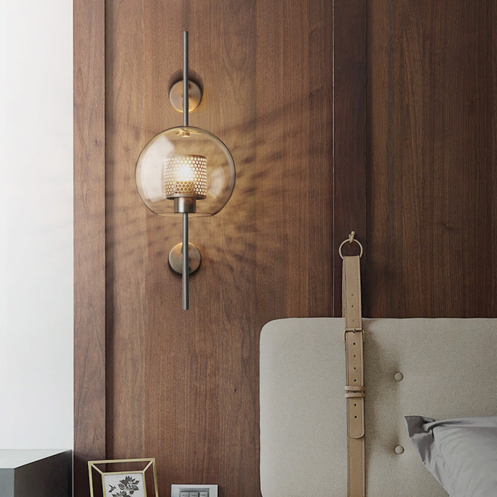 Candeeiro de parede geométrico industrial - Estilo e modernidade