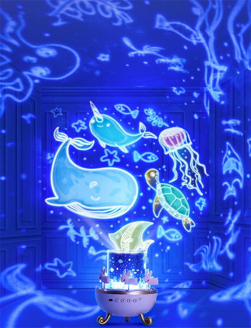 מנורת לילה פרוג'קטור — שמיים מלאים בכוכבים באור