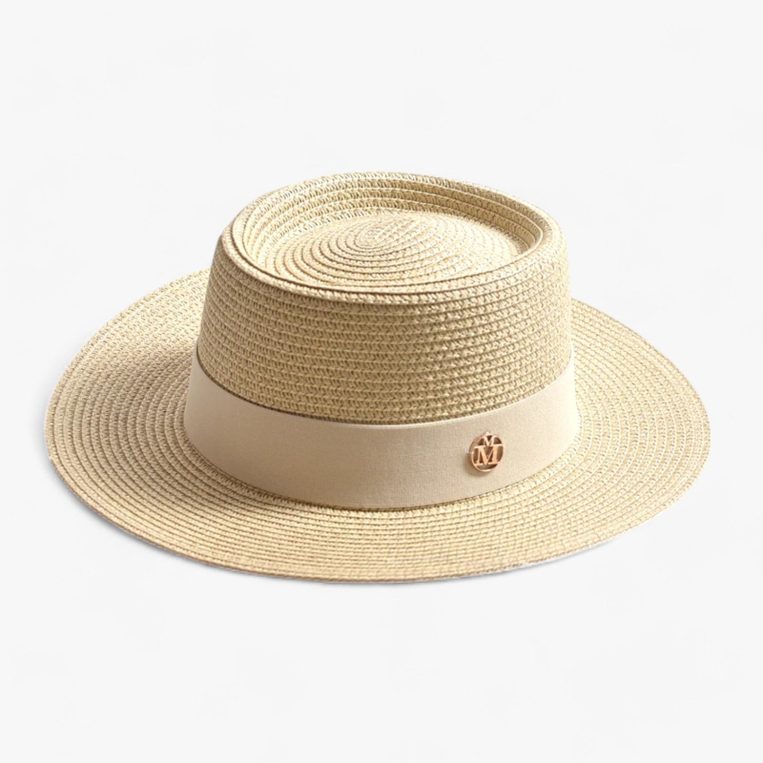 Hatt Klocka I Halms – Retro Elegans Och Solskydd