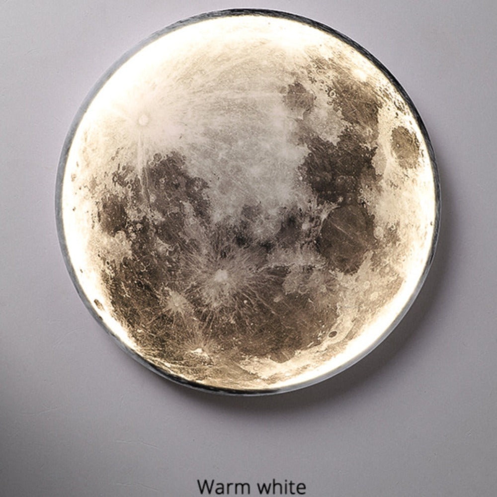 Nástenná lampa 3D LED – Mesiac pre jedinečnú atmosféru