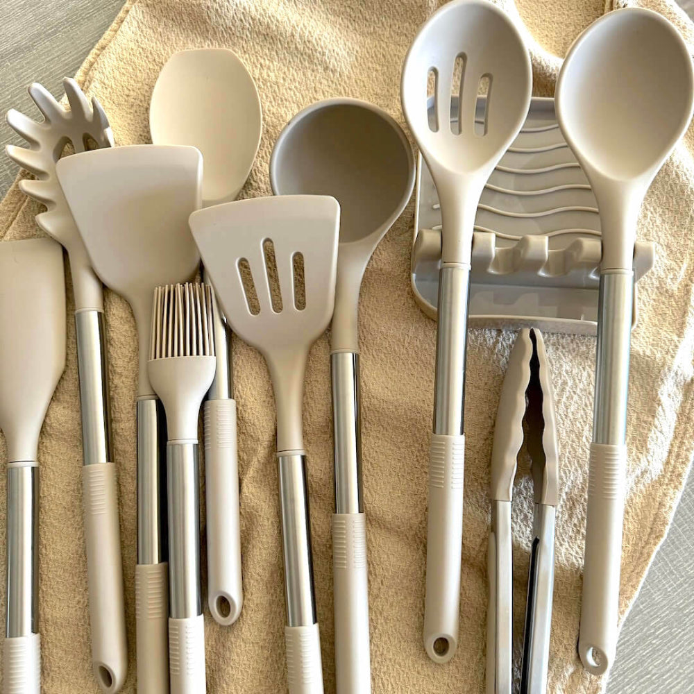 12-teiliges Silikon-Küchenutensilien-Set - Vollständigkeit & Benutzerkomfort