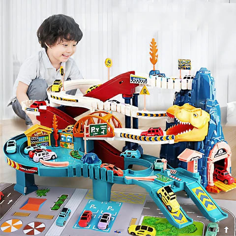 Piste De Course DinoRush — Amusement & Défi À Toute Vitesse