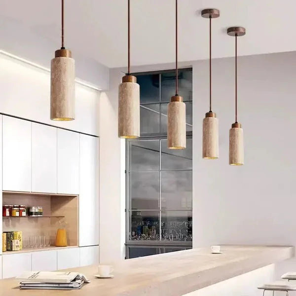 Κρεμαστό Φωτιστικό Από Φυσική Πέτρα – Κομψότητα Και Αυθεντικότητα