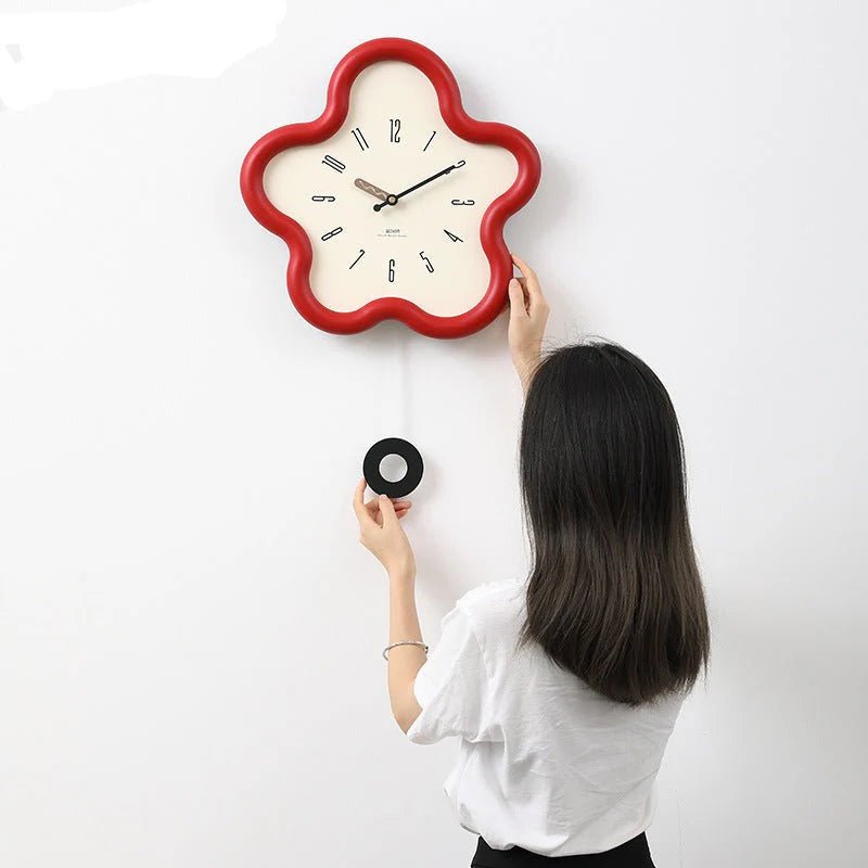 3D Flower Wall Clock – Decorative Elegance and Modern Style 
