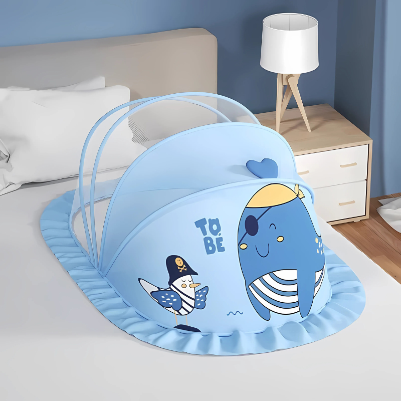 Αναδιπλούμενο δίχτυ κουνουπιών για μωρά - Εμπόδιο εντόμων & αναπνοής