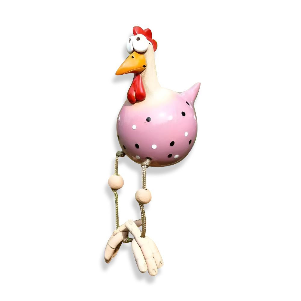 Big-Eyed Rooster Statue - Original Decoration & Fun Details
