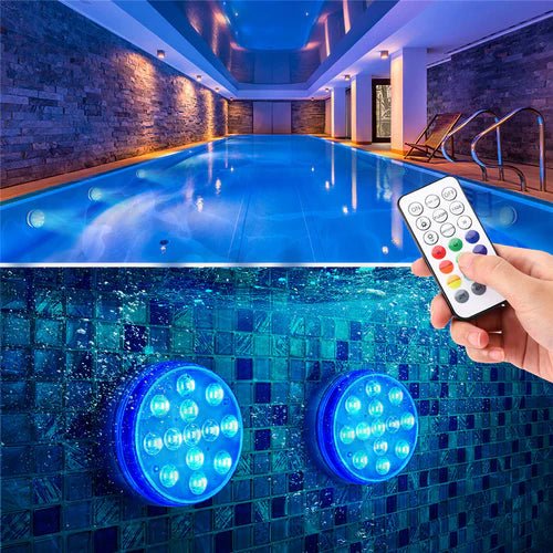 Lampe LED Submersible Avec Télécommande – Éclairage Étanche Et Polyvalent