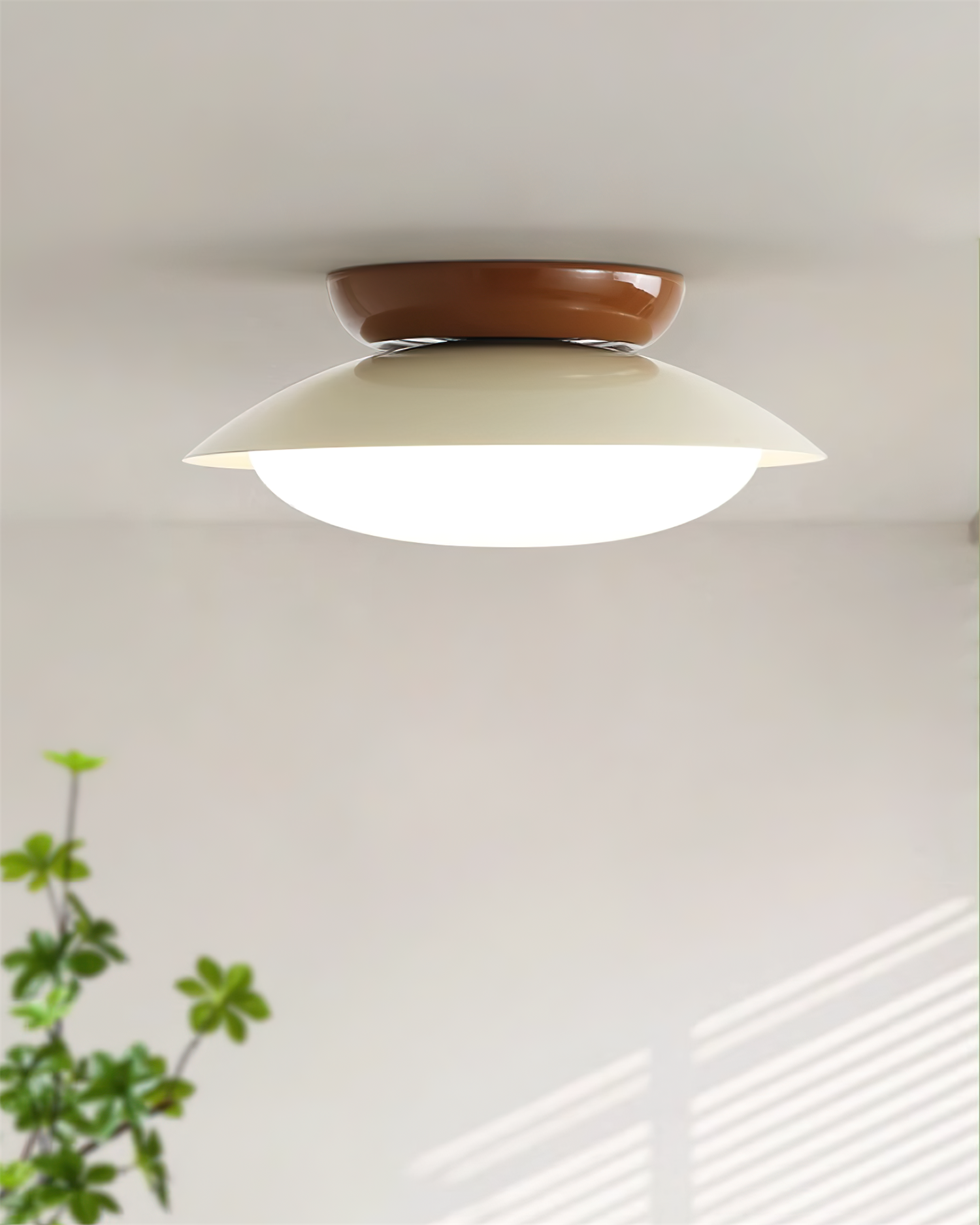 Plafonnier Rond LED — Éclat Naturel & Élégance Discrète