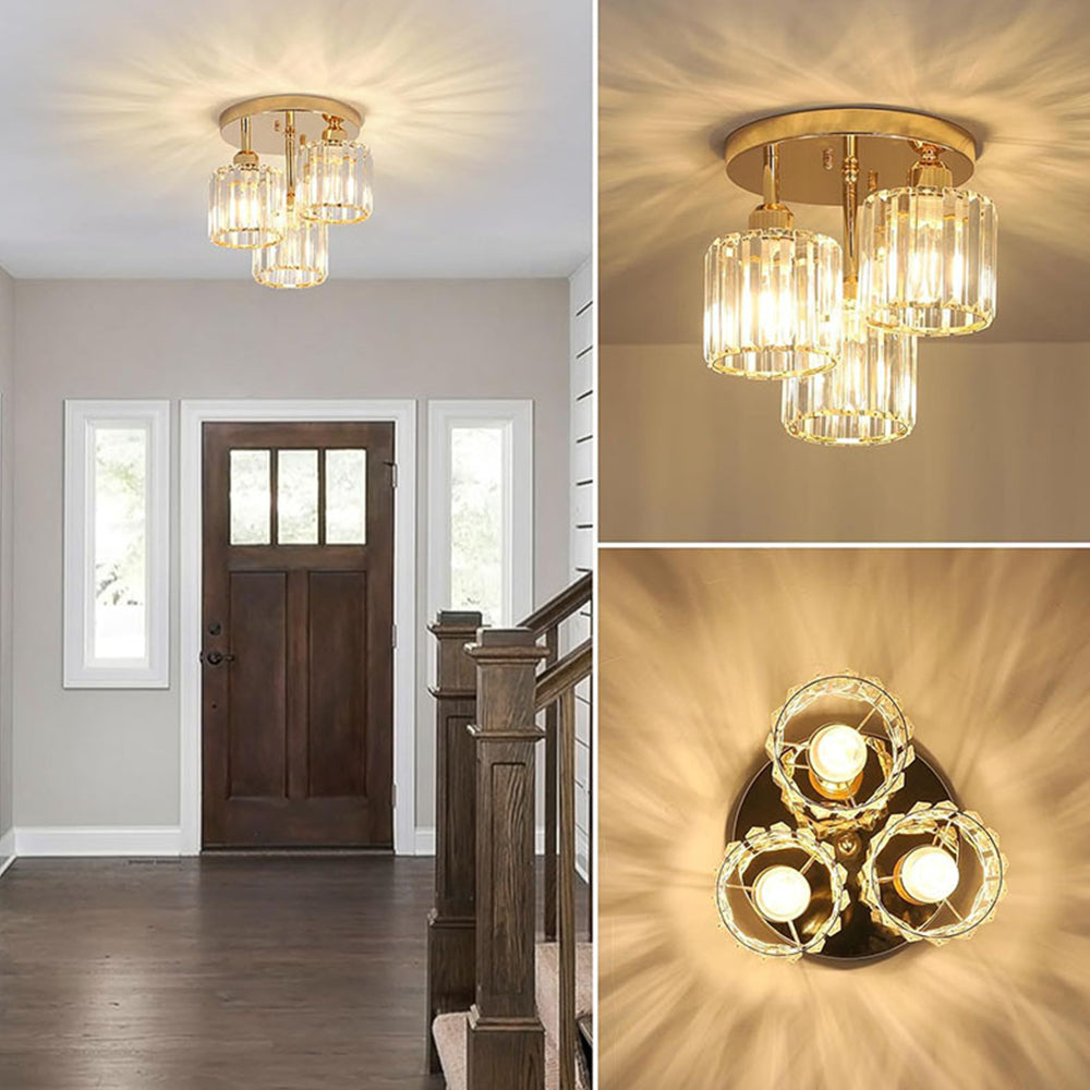 Loftlampe Semi-Nedsænket – Moderne Elegance Og Raffineret Glans 