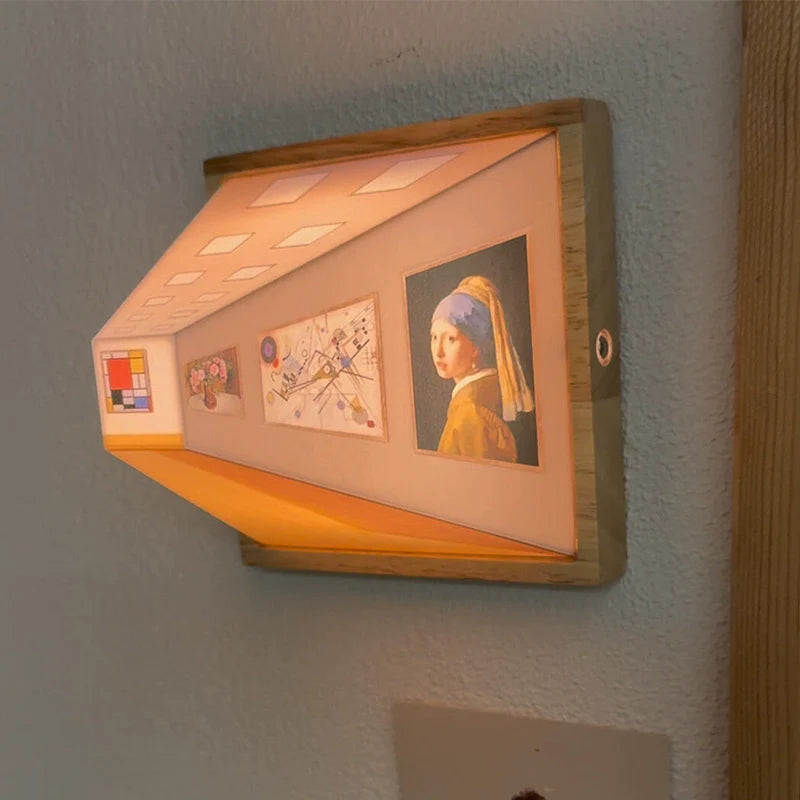 Lámpara de Pared Decorativa – Ilusión Visual 3D 