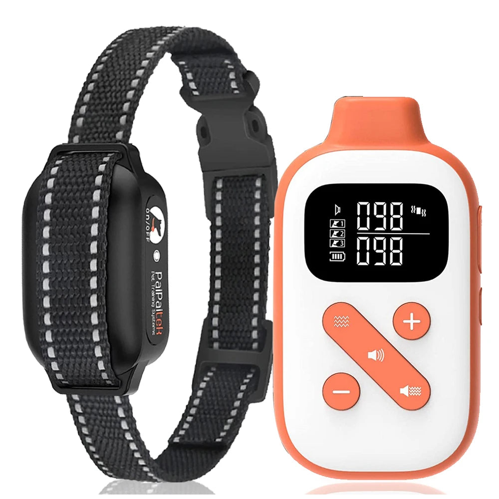 衝撃なしのしつけ用首輪 – 最大1000メートルのリモコン 