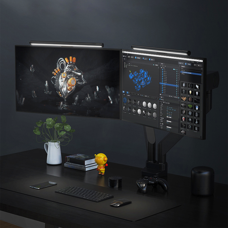 Lampa LED biurkowa - bezprzewodowe oświetlenie do ekranu 