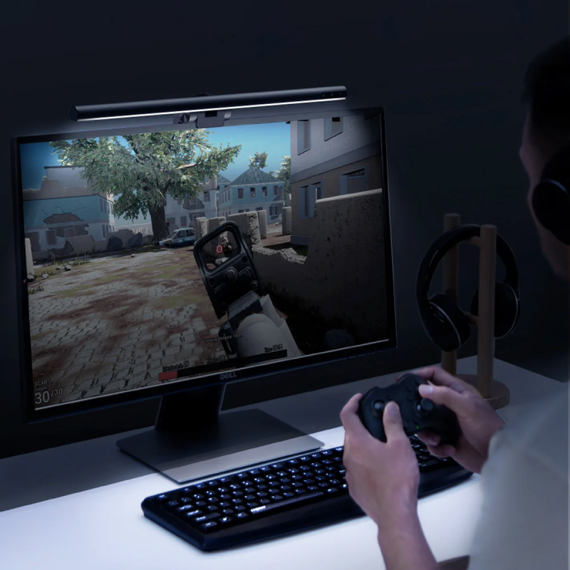 Lampa LED biurkowa - bezprzewodowe oświetlenie do ekranu 