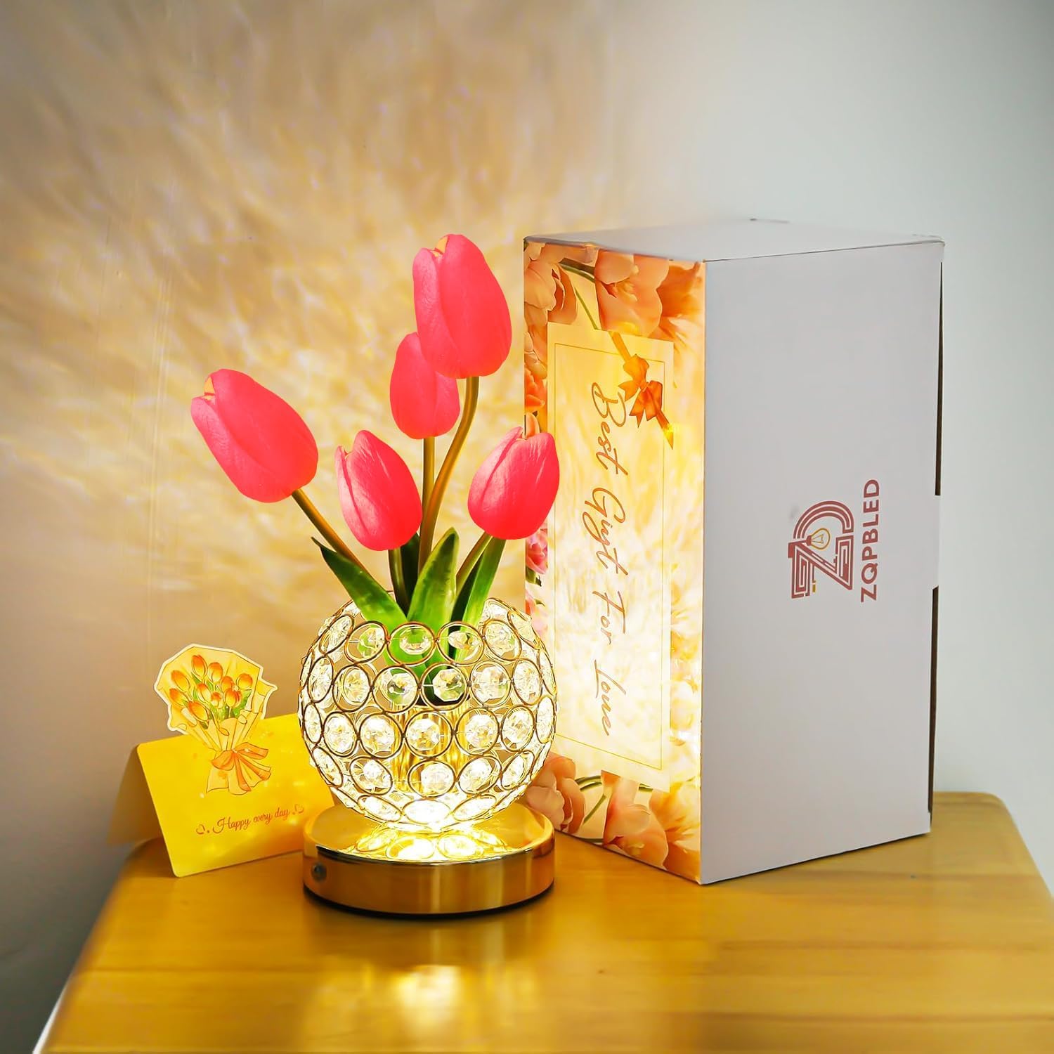 Lampada da Comodino Tattile – Splendore Cristallino Elegante 