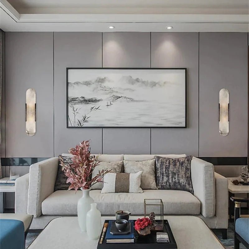 Aplique de pared LED negra y dorada – Elegancia moderna y diseño chic 