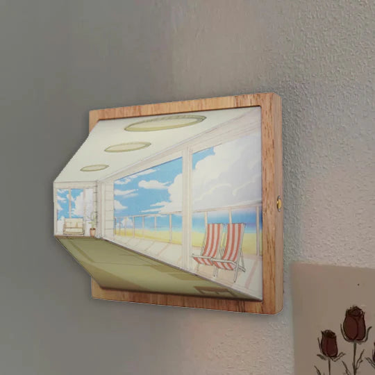 Væglampe Dekorativ – Visuel Illusion 3D 