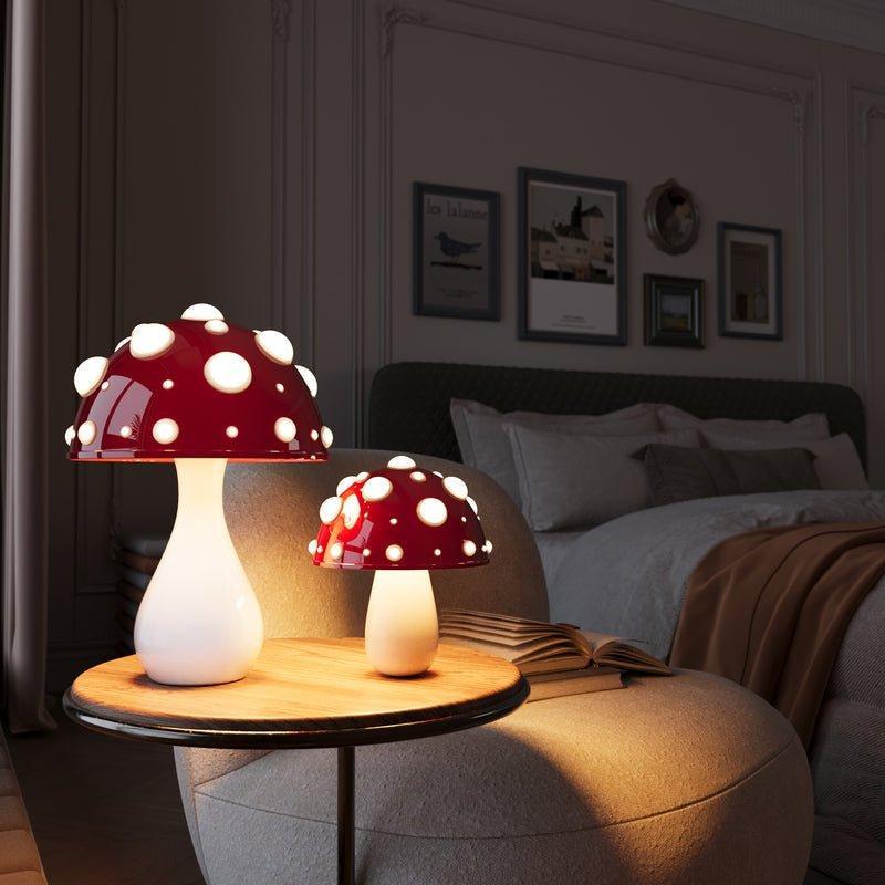 Tischlampe Champignon – Sanfte Beleuchtung und origineller Stil 