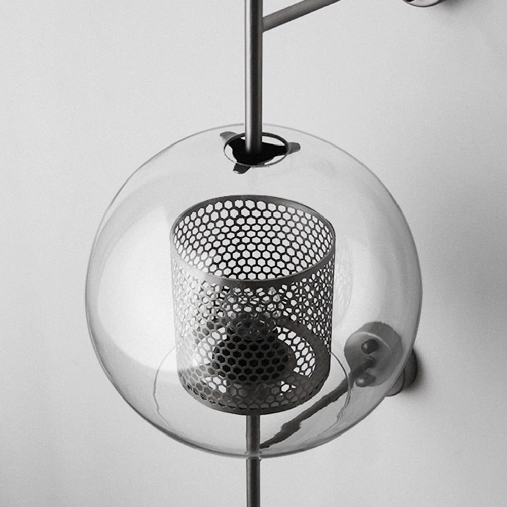 Candeeiro de parede geométrico industrial - Estilo e modernidade