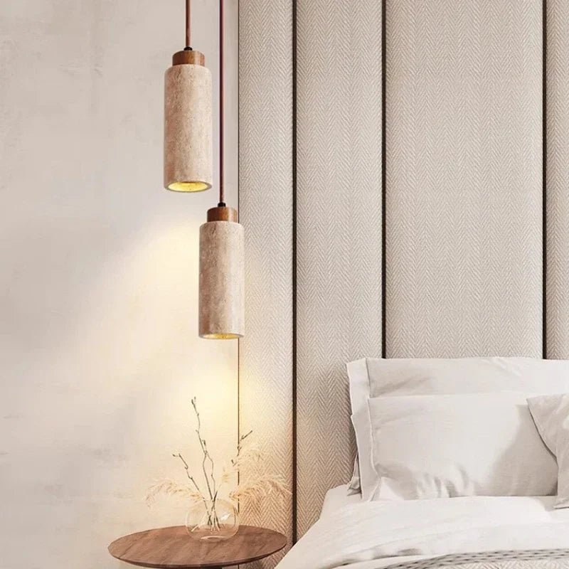 Κρεμαστό Φωτιστικό Από Φυσική Πέτρα – Κομψότητα Και Αυθεντικότητα 