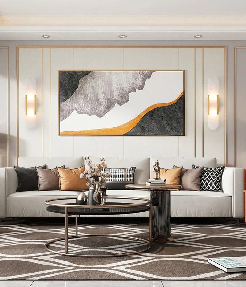 Fekete és Arany LED Fali Lámpa – Modern Elegancia és Stílusos Dizájn 